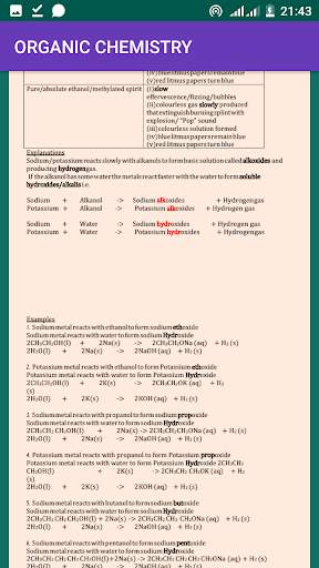 Organic Chemistry Notes  Revisions and Answers screenshot 3