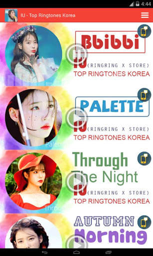 IU - Top Ringtones Korea screenshot 1
