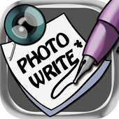 Sticky write on photos logo