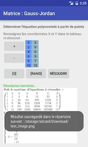 Matrice : Gauss-Jordan screenshot 4