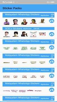 Malayalam WhatsAp Stickers - WA Stickers screenshot 1