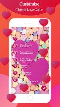 Color Love Theme SMS - Color Message screenshot 1