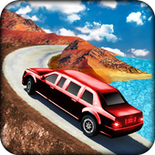 Limo Car Offroad Hill Driving Game icon