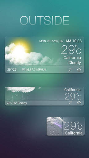 Outside GO Weather Widget screenshot 1
