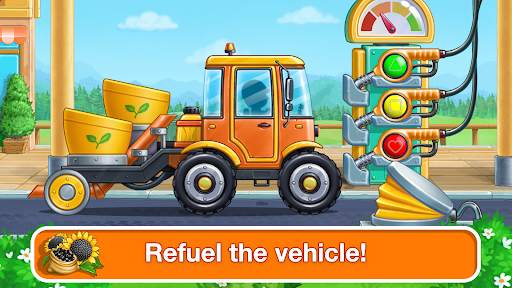 Tractor, car: kids farm games screenshot 15