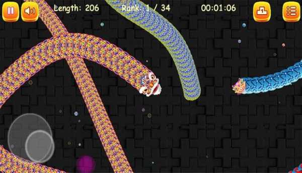Worm Snake Zone: Offline 1 تصوير الشاشة