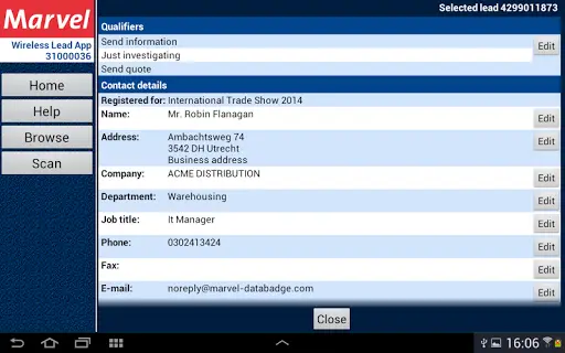 Marvel LeadScanner screenshot 11