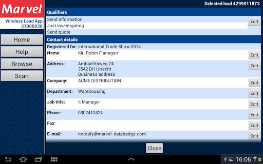 Marvel LeadScanner screenshot 11