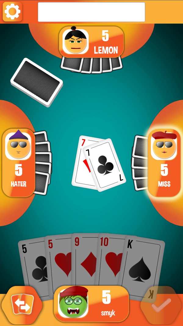 Crazy Eights - emoji card game screenshot 1
