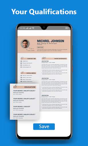 Professional CV Maker - Free Resume Builder скриншот 5
