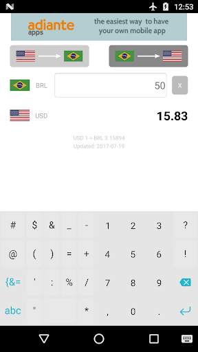Dollar to Brazilian Real screenshot 2