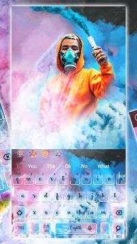 Temi di tastiera fumi colorati screenshot 2