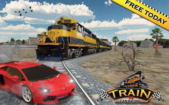 Real Train vs Car Racing 2018 - Car Driving Games screenshot 8