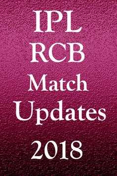 Cricket Match Highlights IPL RCB 2018 Team App screenshot 1