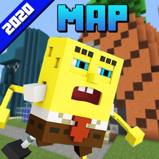 ikon Peta Bikini Bawah Spongebob Untuk Minecraft PE