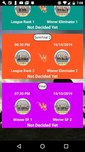 Kabaddi 2019 - Schedule, Result, Point Table screenshot 1