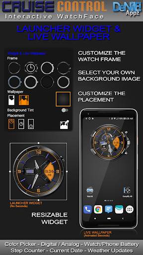 Cruise Control HD Watch Face Widget Live Wallpaper screenshot 2