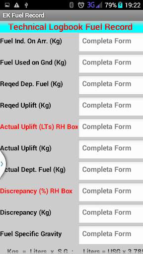 Alex Fuel Calculator for EK screenshot 1
