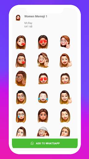 Memoji Stickers - WAStickers screenshot 2