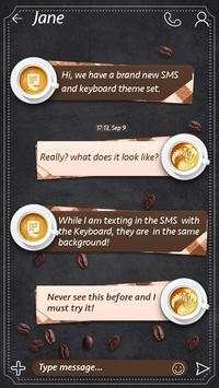(FREE) GOSMS COFFEE TIME THEME screenshot 3