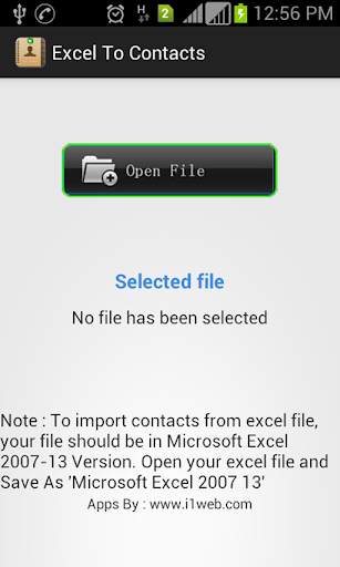 Import Export Contacts скриншот 2