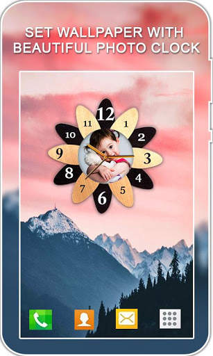 Photo Clock Live Wallpaper screenshot 2