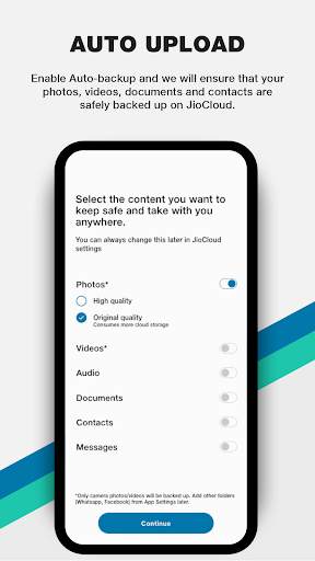 JioCloud - Your Cloud Storage screenshot 1