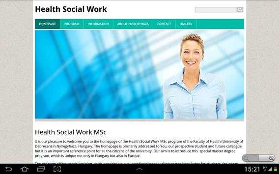 Health Social Work MSc screenshot 1