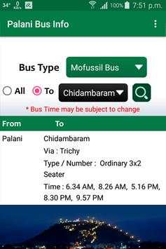 Palani Bus Info screenshot 2