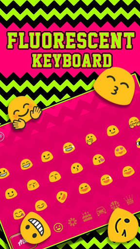 Dazzling Fluorescent Keyboard Theme स्क्रीनशॉट 3