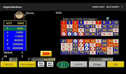 Vegas Video Keno screenshot 13