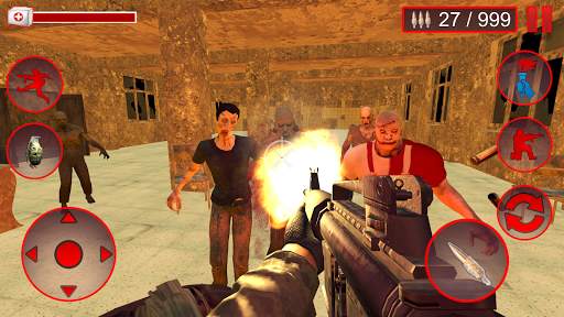 Death Zombie Invasion : Survival 3D स्क्रीनशॉट 1
