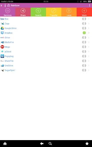 Rainbow - Best cloud storage app 4 تصوير الشاشة