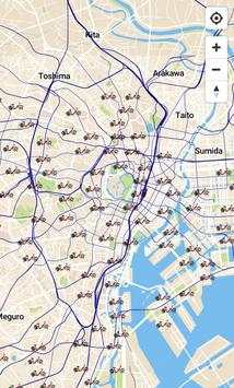 Tokyo Bikesharing Map 1 تصوير الشاشة