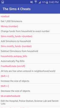 The Sims 4 Cheats screenshot 1