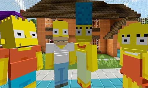 Bart in MCPE - Map Simpsons for Minecraft PE screenshot 2