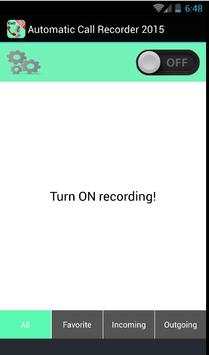 Automatic Call Recorder 2015 screenshot 2