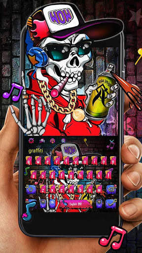 Graffiti Hip Pop Keyboard screenshot 1