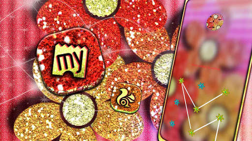 Glitter Flower Launcher Theme screenshot 4