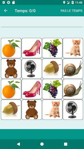Jeux de mémoire. Picture Match screenshot 1
