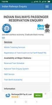 indian railways passenger reservation enquiry screenshot 3