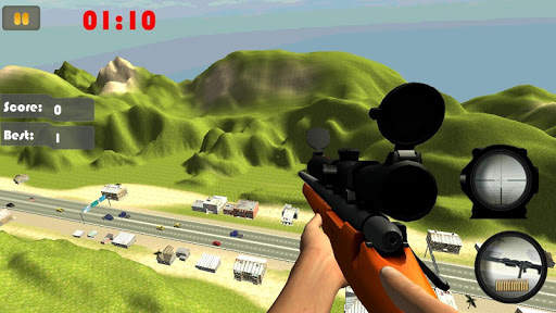 Sniper Road Traffic Shooter 3D screenshot 1