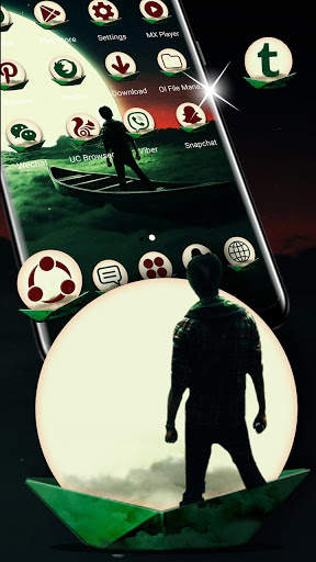 Lonely Man Launcher Theme screenshot 4