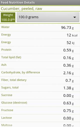 mSwasthya™ Nutrition Facts screenshot 3