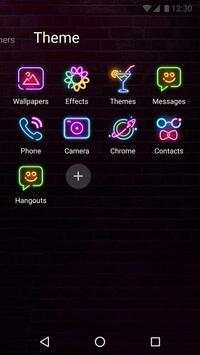 Color Phone Theme - Neon Night screenshot 3