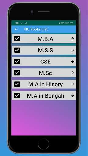 National University Books List screenshot 6