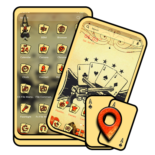Vintage Cards Launcher Theme icon