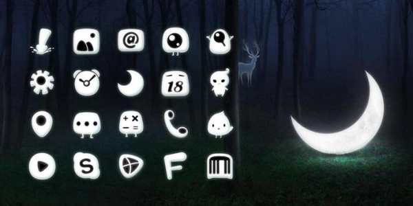 Fallen Moon GO Launcher Theme screenshot 2