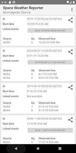 Space Weather Reporter screenshot 2