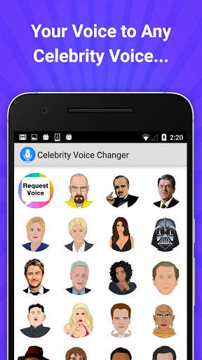 Celebrity Voice Changer Lite screenshot 1